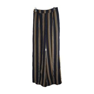 IRIS Bohemian Faux Wrap Vertical Stripe Pants Size S